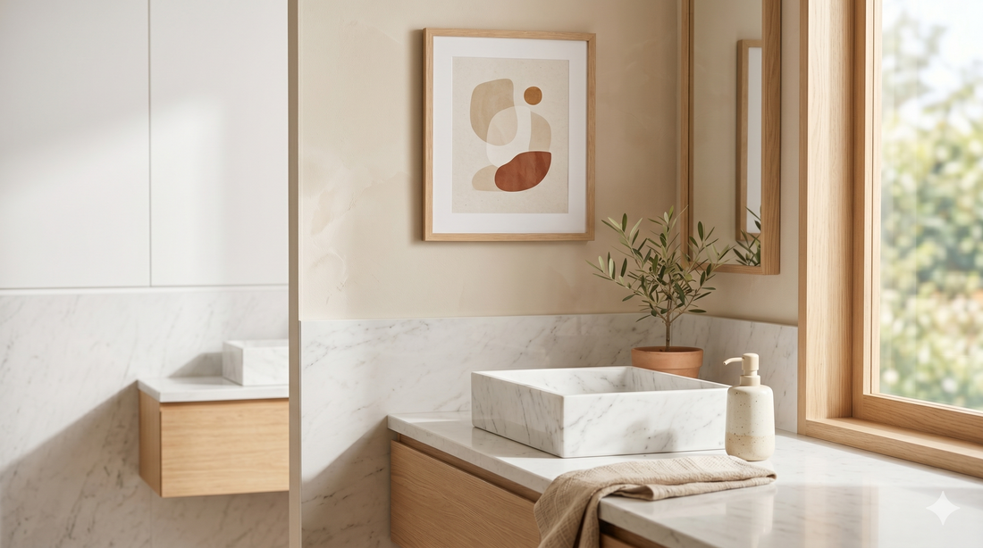banyo dekorasyonu tablo rehberi banyo posteri seçimi