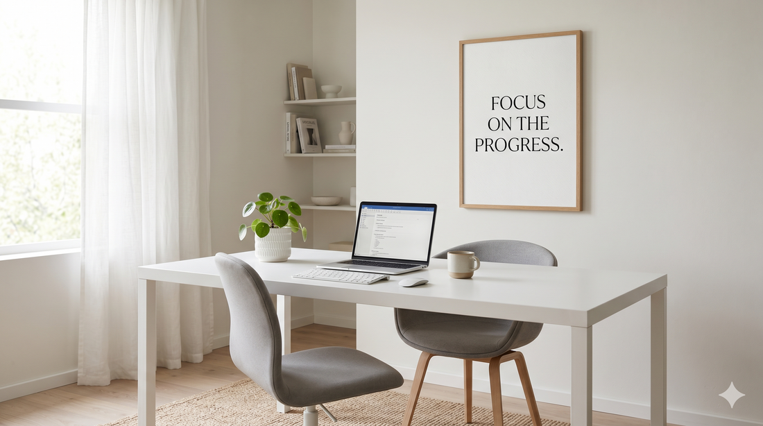 modern ofis çalışma alanı dekorasyon verimliliği artıran sanat tablo