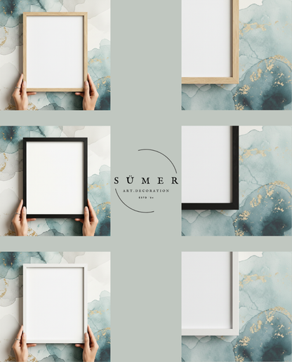 "Soul Mate" Kişiselleştirilmiş İsimli Minimalist Çizgi Sanat Tablosu