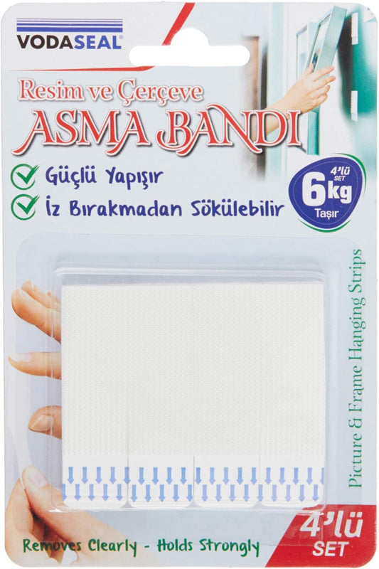 Sümer Art Profesyonel Çift Taraflı Montaj Bandı - Hasarsız Tablo ve Poster Askı Seti