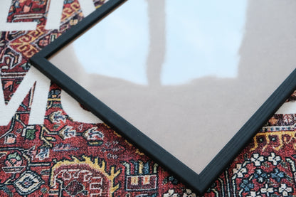 Sümer Art Modern Ahşap / Siyah / Beyaz Çerçeve – Minimalist İnce Tasarım (4 Farklı Boyut Seçeneği)