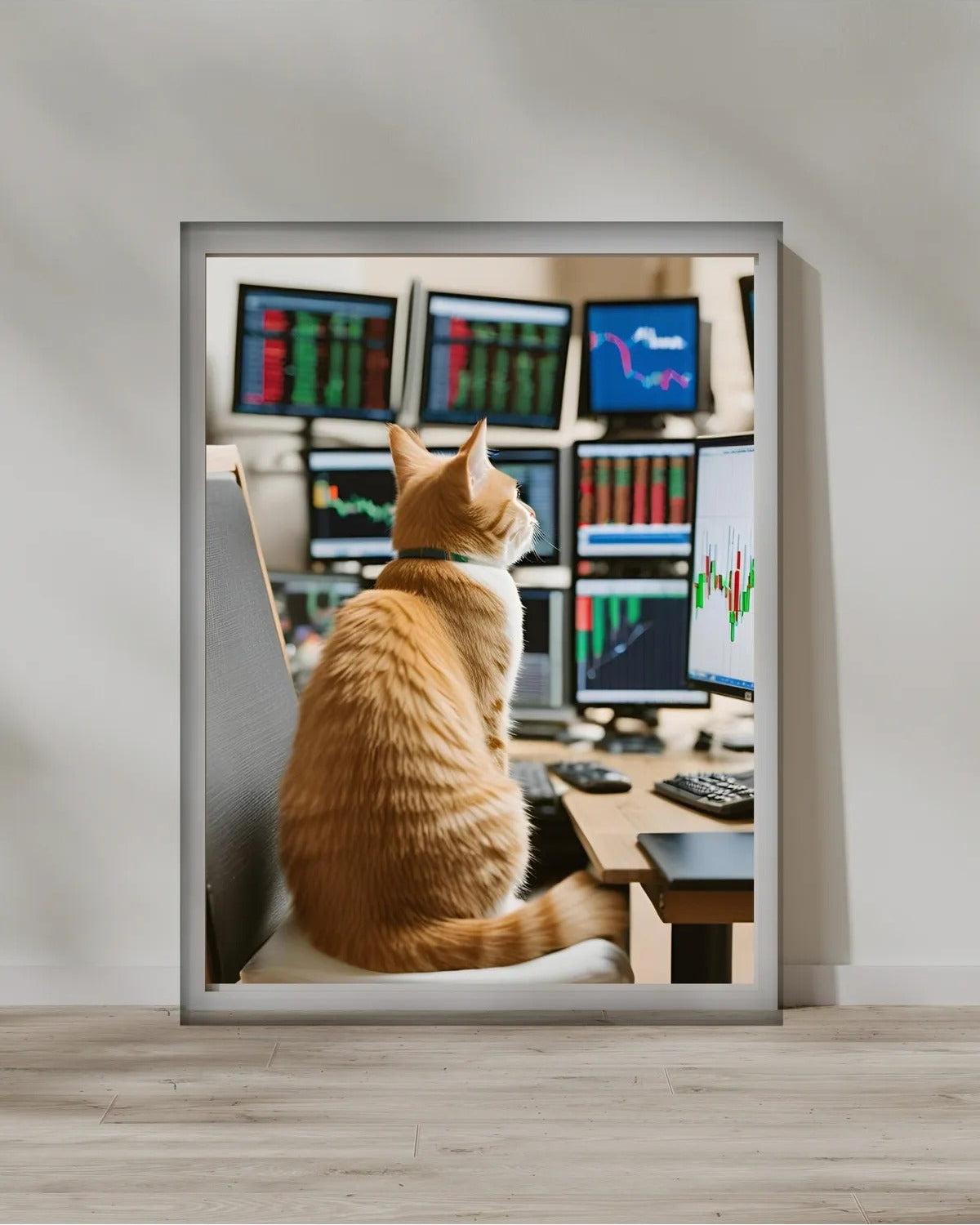 SÜMER Art Decoration Borsacı Kedi çalışma odası dekoratif poster ana görseli