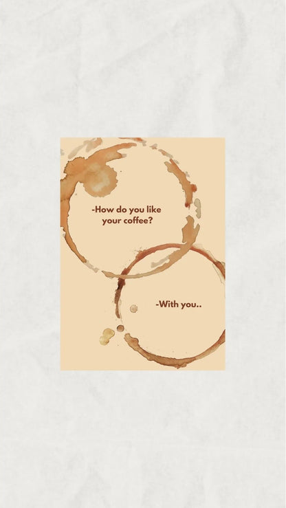 Modern bir kahve köşesi veya mutfak dekorasyonu için toprak tonlarında çerçeveli poster kullanım örneği