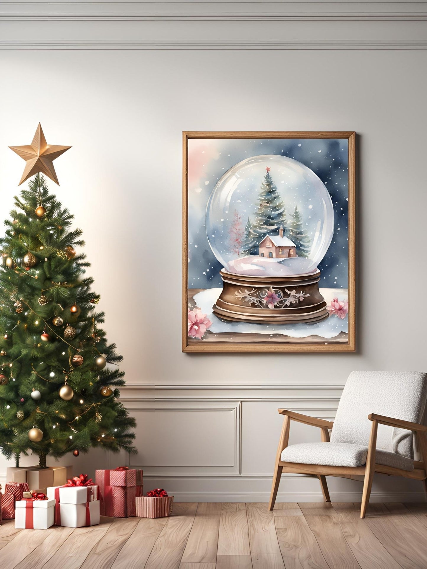 SÜMER Art yılbaşı koleksiyonu posterleri için sunulan kaliteli siyah beyaz ve ahşap çerçeve alternatifleri