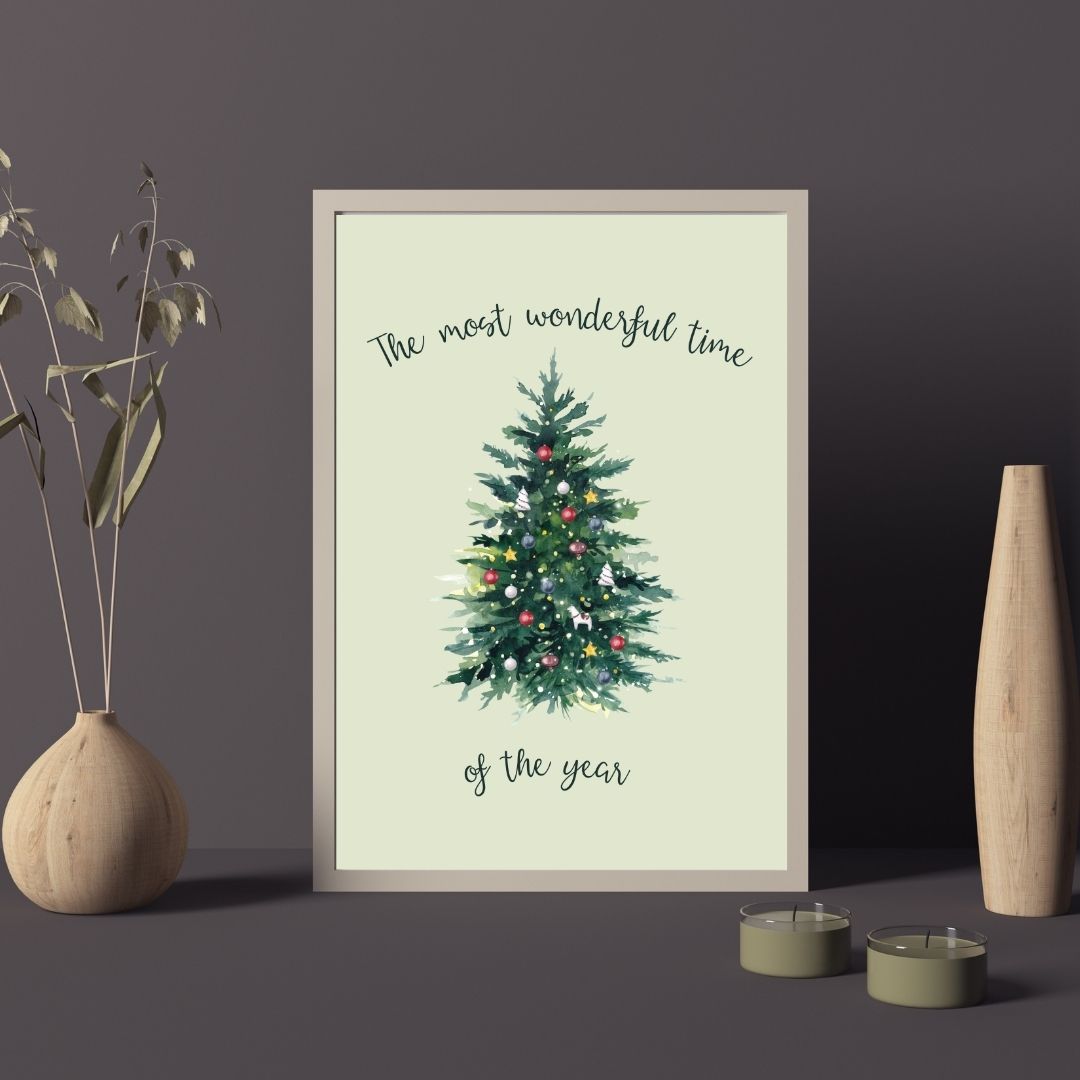 SÜMER Art Decoration "The Most Wonderful Time of the Year" yılbaşı ağacı posteri ana görseli