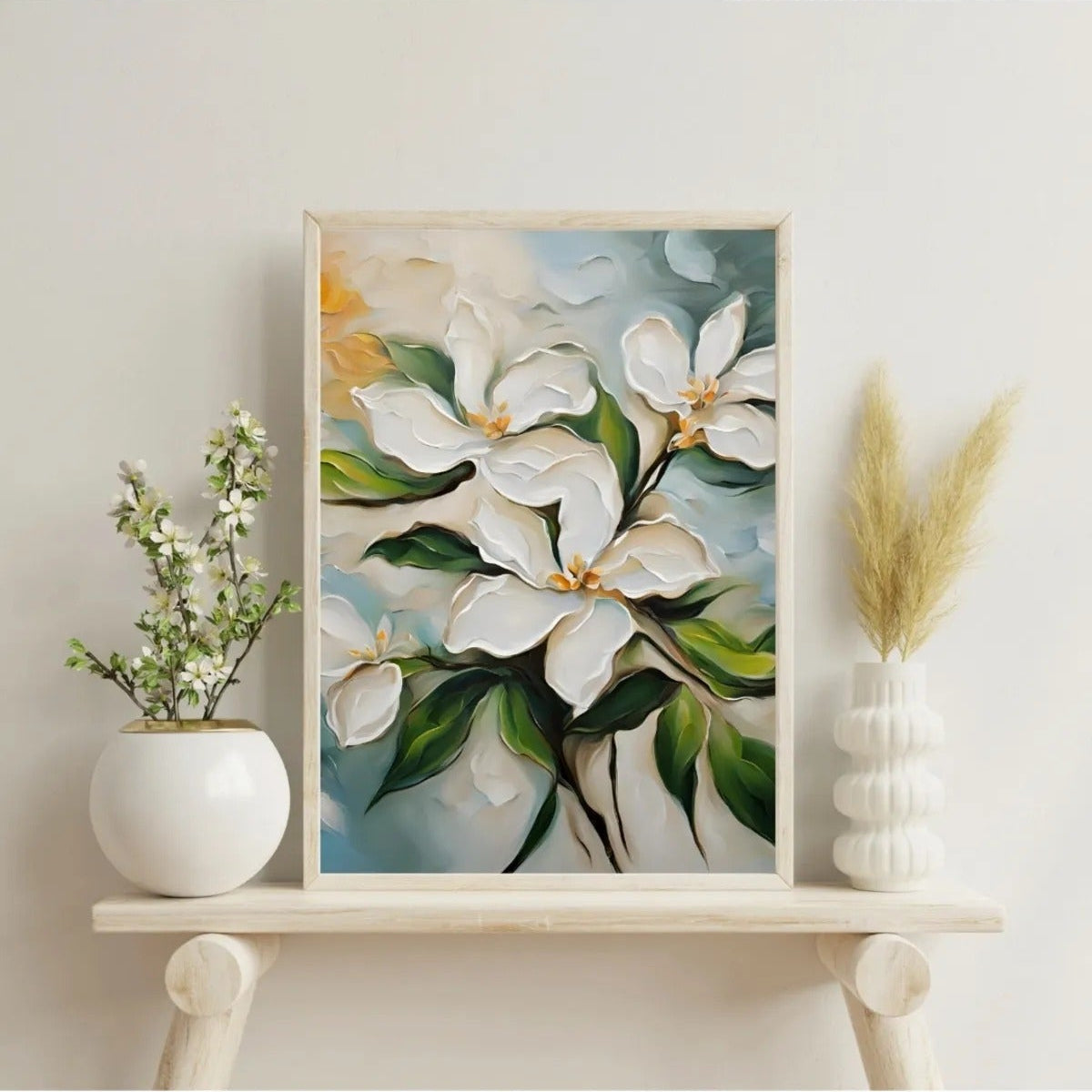 SÜMER Art Decoration Yasemin Çiçeği modern duvar tablosu ana görseli